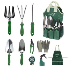 Conjunto de 11 Peças de Ferramentas de Jardim Ergo