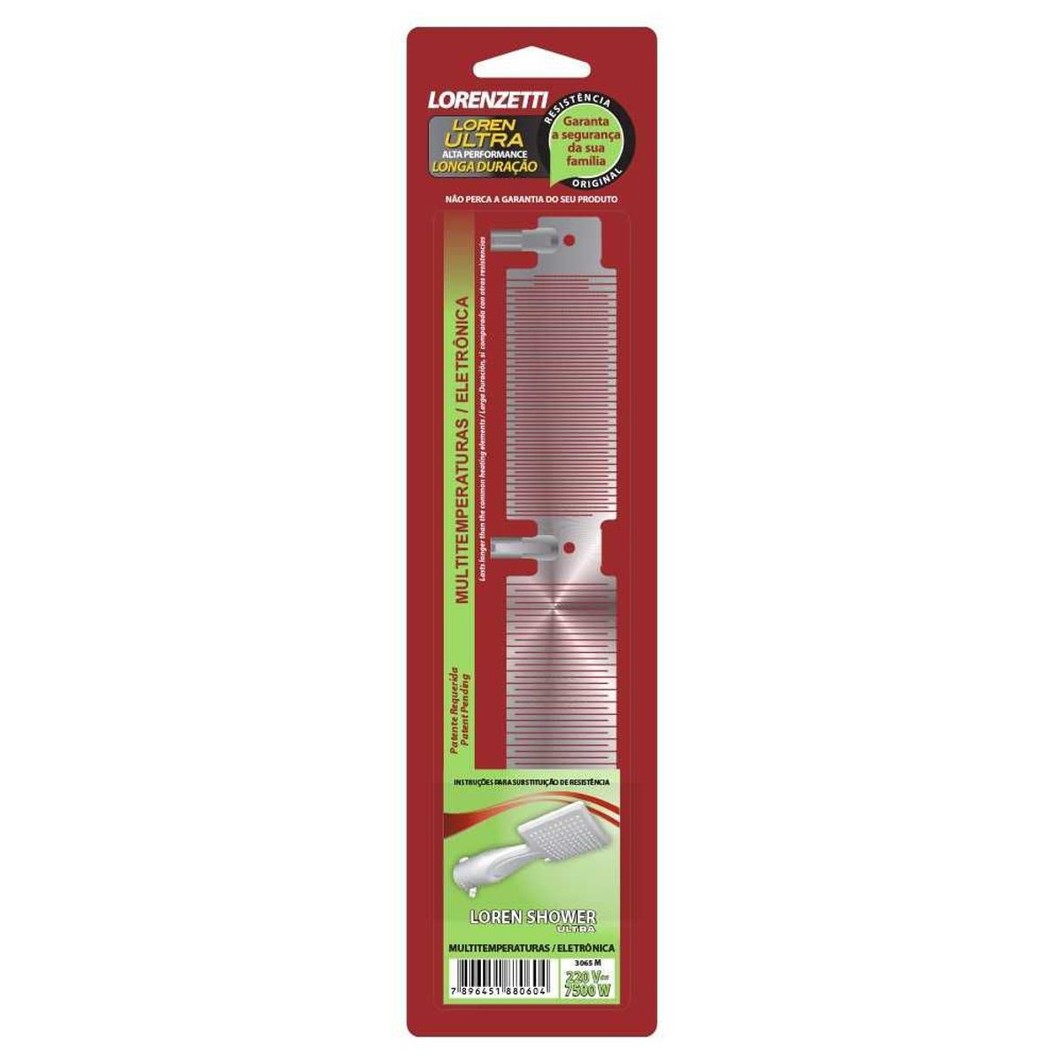Resistência 4T Ultra Shower 220/7500 3065M Lorenzetti, marca Lorenzetti - Foto Principal