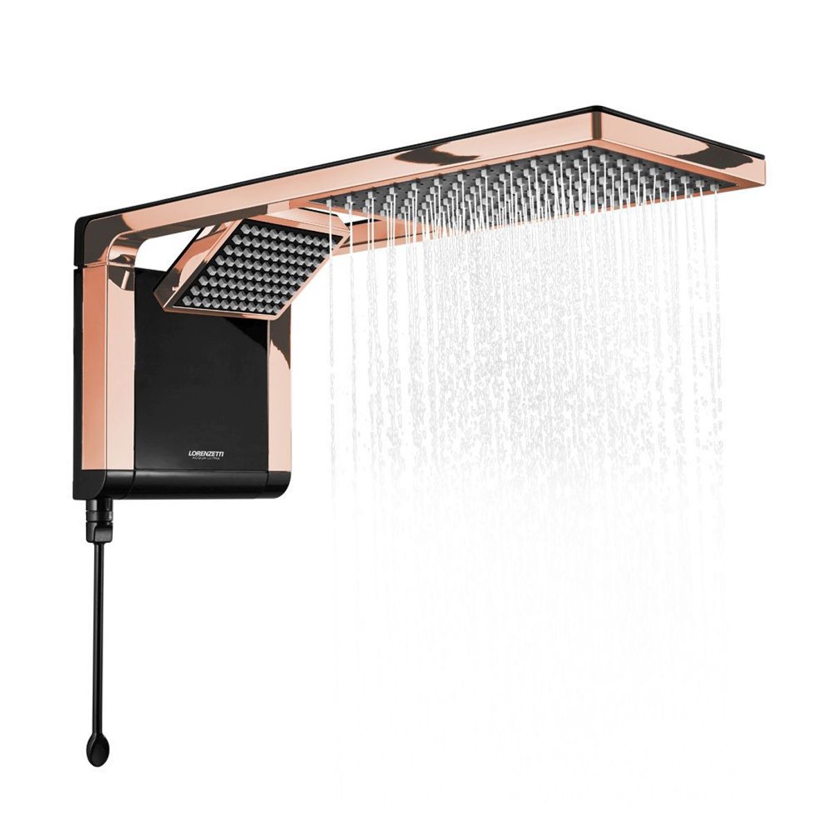 Chuveiro Acqua Duo Preto e Rose 220V 6800W, marca Lorenzetti - Foto 2