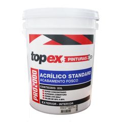 Tinta Acrilica Standard Topex Pro 2000  Cromio  Fosco 20L