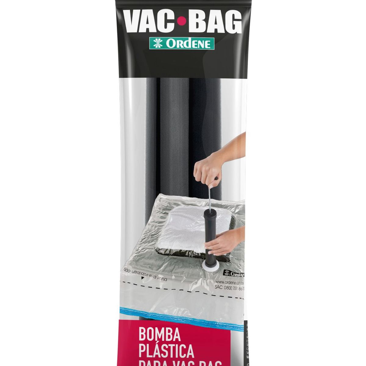 Bomba para Saco à Vácuo Bag Plástico Ordene, marca Ordene - Foto 2