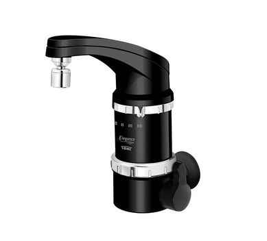 Torneira Eletrica 4 Temperaturas Elegance Preta 220V/5400W Parede Fame