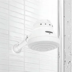 Ducha Faminho com Cano 4 Temperaturas Branca 220V 6800W Fame