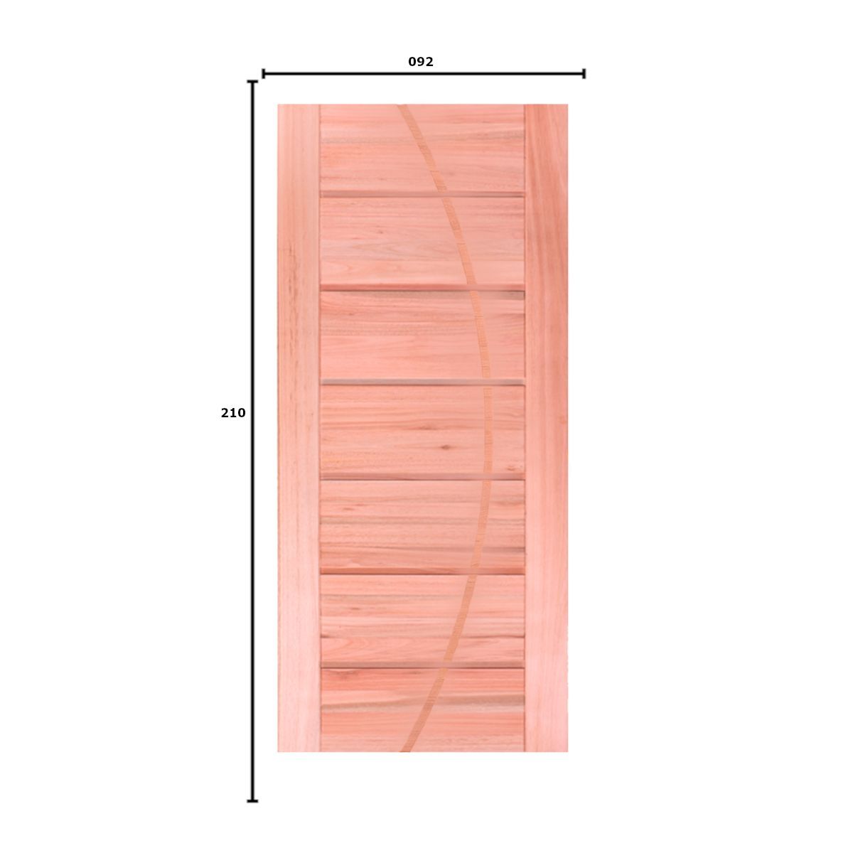 Folha porta Eucalipto 210X92X31Cm Gold Belissima, marca Esel - Foto 2
