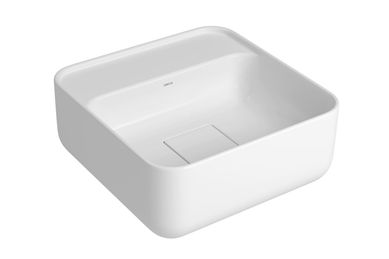Cuba Quadrada Apoio com Mesa 30Cm-Branco