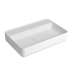 Cuba de Apoio com Mesa Retangular 60x40cm Branca Slim Deca