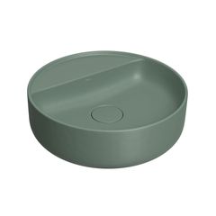 Cuba de Apoio com Mesa Redonda 40cm Salvia Slim Deca