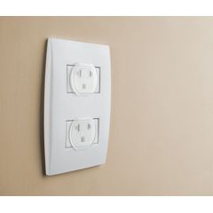 Protetor Plástico de Tomada 6 peças Flat Ordene