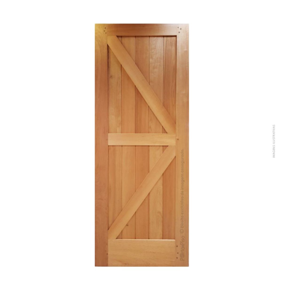 Folha Porta Tauari Nat 210X90X3,5Cm - Madeira Macica Celeiro, marca Mapaf - Foto Principal