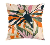 Capa de Almofada Tacia Estampa 2 43x43cm Laranja e Verde Jolitex