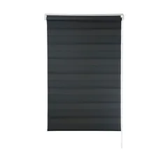 Persiana Rolo Zebra  120x160cm  Preto Evolux