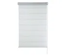 Zebra Persiana Rolo Dupla 120x160cm Branco Evolux