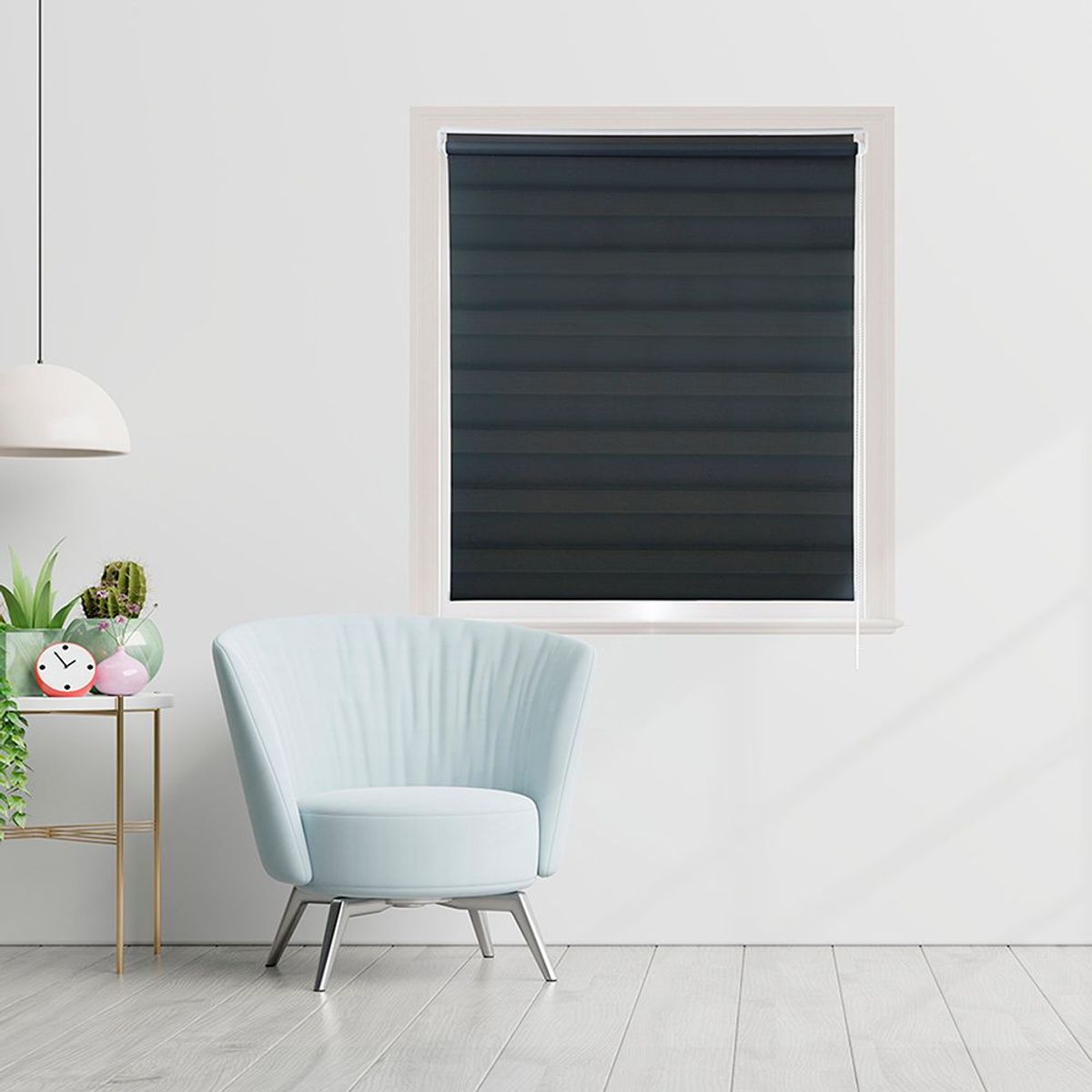 Persiana Rolo Zebra 130x160cm   Preto Evolux, marca Evolux - Foto 2