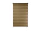 Persiana Rolo Zebra 130x160cm CRM Marrom Evolux