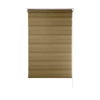 Persiana Rolo Zebra 130x160cm CRM Marrom Evolux