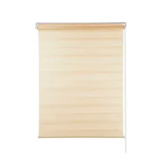 Persiana Rolo Zebra 130x160cm Linho Bege Evolux