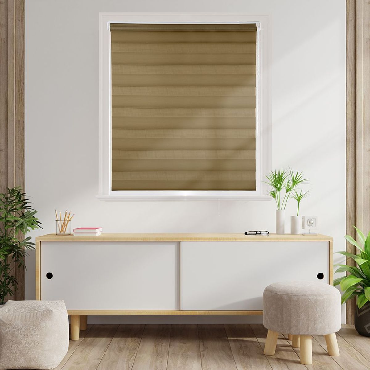 Persiana Rolo Zebra CRM 160x160cm  Marrom Evolux, marca Evolux - Foto 2