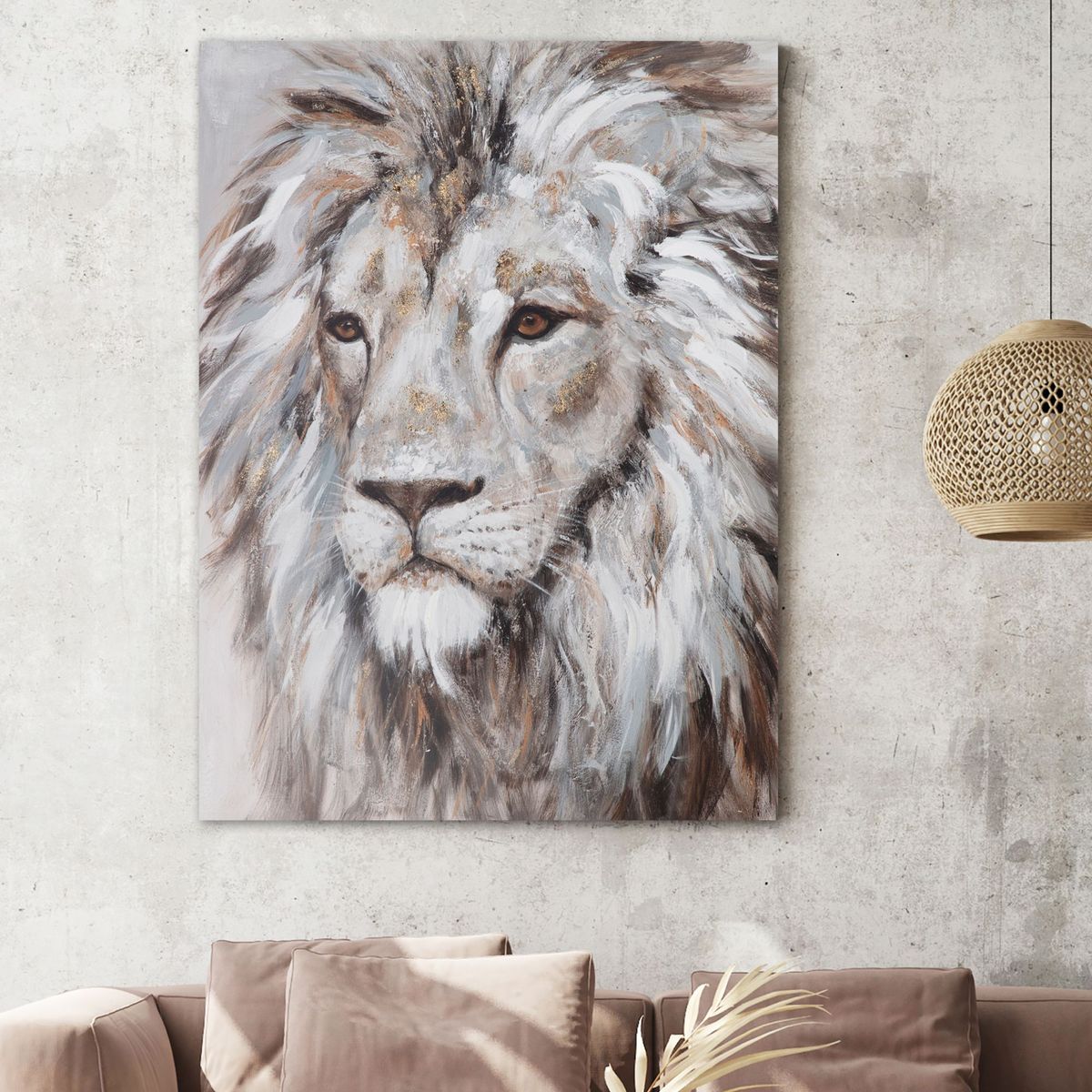 Canvas Leao 90x120cm Homy, marca Homy - Foto 2