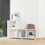 Aparador "L" 4 Nichos Branco Mdp 15mm 73,5x120x35cm BRV Móveis