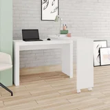 Mesa Tampo Giratorio Branco Mdp 15mm 81x120x46cm BRV Móveis