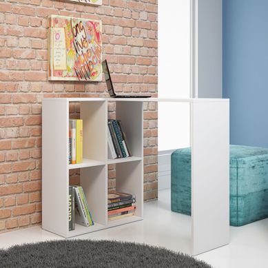 Escrivaninha 4 Nichos Branco Mdp 15mm 77x90x58,8cm BRV Mveis