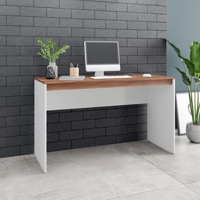 Escrivaninha Branco/Castanho Mdp 15mm 79x135x44,5cm BRV Mveis