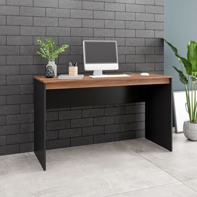 Escrivaninha Preto/Castanho Mdp 15mm 79x135x44,5cm BRV Mveis
