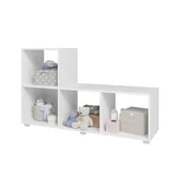 Estante "L" 4 Nichos Infantil Branco Mdp 15mm 73,5x120x35cm BRV Móveis