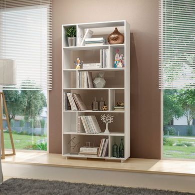 Estante Branco Mdp 15mm 187,5x90x29,4cm BRV Mveis