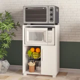 Fruteira 1 Porta 1 Cesto Branco Mdp 15mm 80x54x35,5cm BRV Móveis