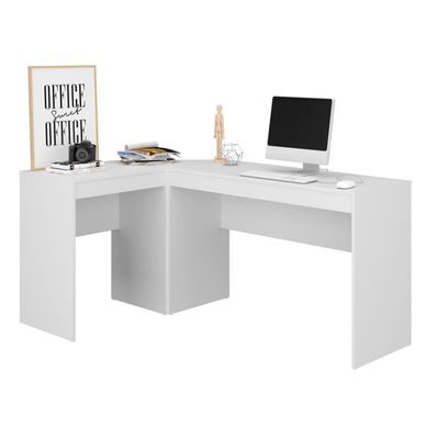 Mesa de Canto Branco Mdp 15mm 77x164,8x104,8cm BRV Mveis