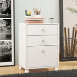 Gaveteiro 3 Gavetas Branco Mdp 15mm 62,5x44,5x35cm BRV Móveis