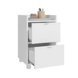 Gaveteiro 2 Gavetas Branco Mdp 15mm 61x38x35cm BRV Móveis