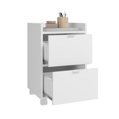 Gaveteiro 2 Gavetas Branco Mdp 15mm 61x38x35cm BRV Mveis