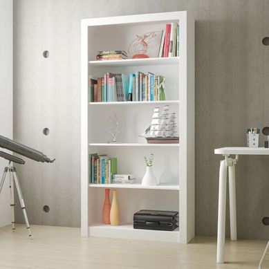 Livreiro 4 Prateleiras Branco Mdp 15mm 182,5x90,5x30,5cm BRV Mveis