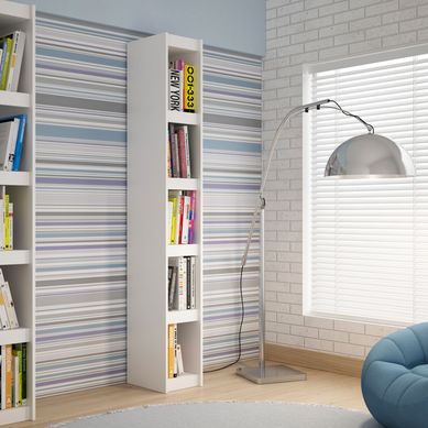 Livreiro 5 Prateleiras Branco Mdp 15mm 182x25x33cm BRV Mveis