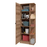 Armário Multiuso 1 Porta Castanho Mdp 15mm 182x67,5x35cm BRV Móveis