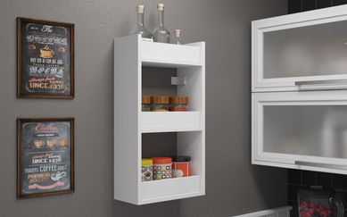 Prateleira 3 Compartimentos Branco Mdp 15mm 60x32,4x15,5cm BRV Mveis