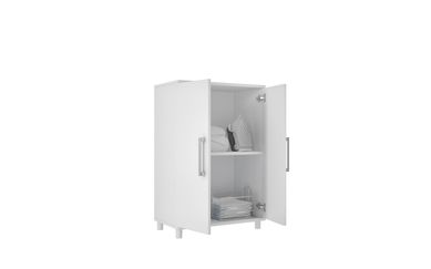 Balco Servico 2 Portas 1 Prateleira Branco Mdp 15mm 75x53,5x29,5cm BRV Mveis