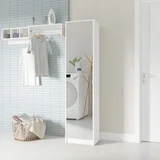 Armário Multiuso Branco comEspelho Mdp 15mm 181,5x44,5x35cm BRV Móveis