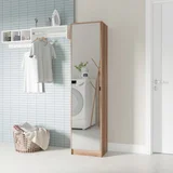 Armário Multiuso Castanho comEspelho Mdp 15mm 181,5x44,5x35cm BRV Móveis