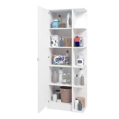 Armrio Multiuso 1 Porta Branco Mdp 15mm 182x67,5x35cm BRV Mveis