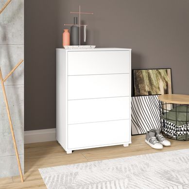 Sapateira 4 Portas Branco Mdp 15mm 96,3x67,5x35cm BRV Mveis