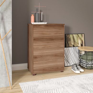 Sapateira 4 Portas Castanho Mdp 15mm 96,3x67,5x35cm BRV Mveis