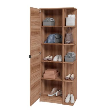 Sapateira 1 Porta Castanho Mdp 15mm 182x67,5x35cm BRV Mveis