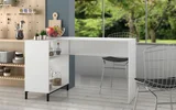 Bancada 2 Nichos Branco/Pe Metalico Preto Mdp 15mm 79,5x135x69,5cm BRV Móveis