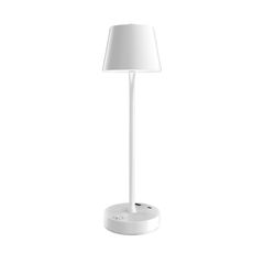 Luminária de Mesa Tons com Carregador de Indução Branco