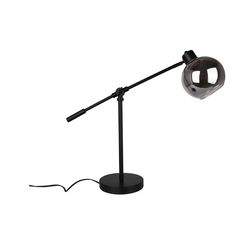  Luminária de Mesa Classe 1L E27 Preto Just Home Collection