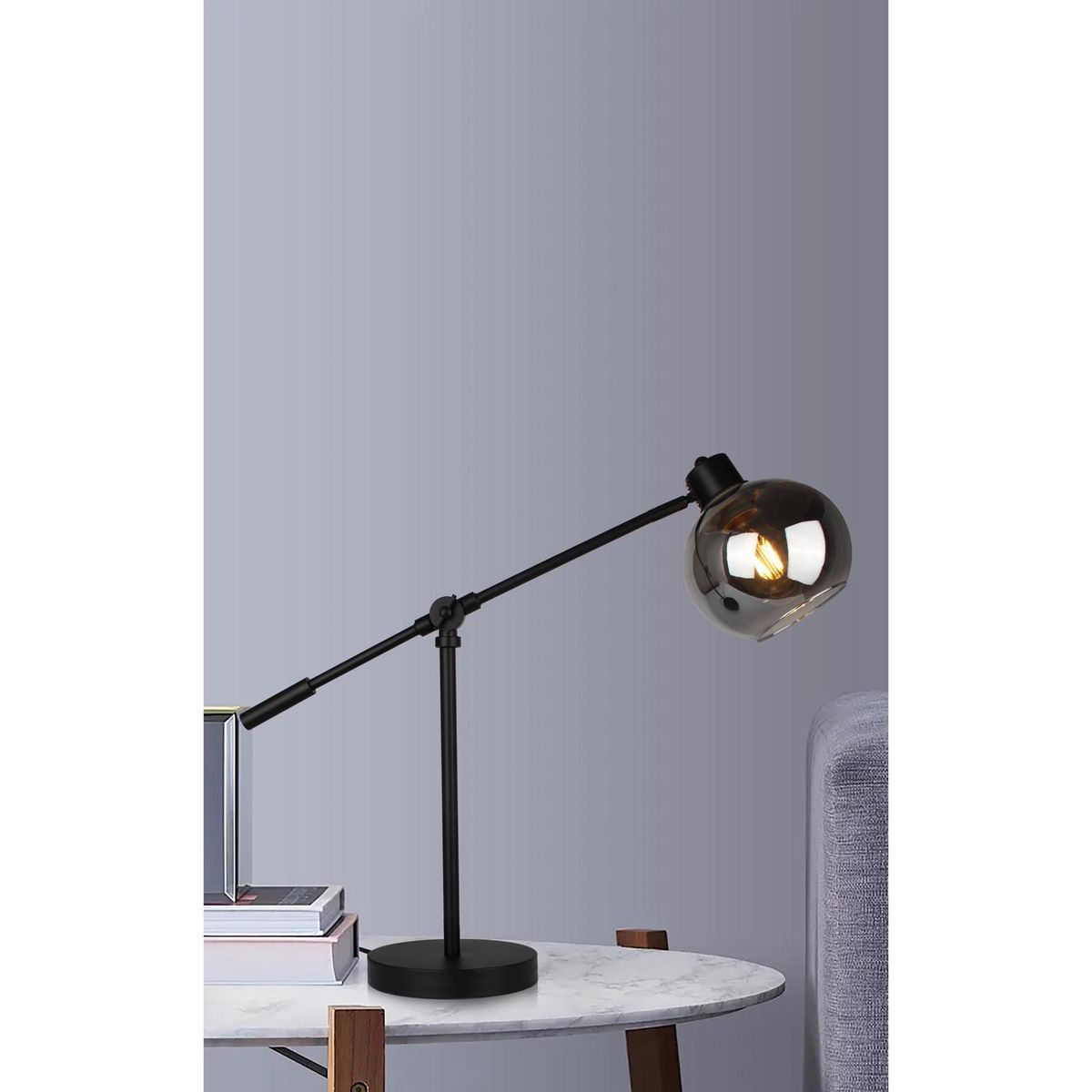  Luminária de Mesa Classe 1L E27 Preto Just Home Collection, marca Just Home Collection - Foto 2