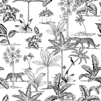 Papel de Parede Vinílico Toile de Jouy Selva